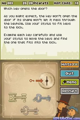 Image n° 3 - screenshots : Professor Layton and Pandora's Box